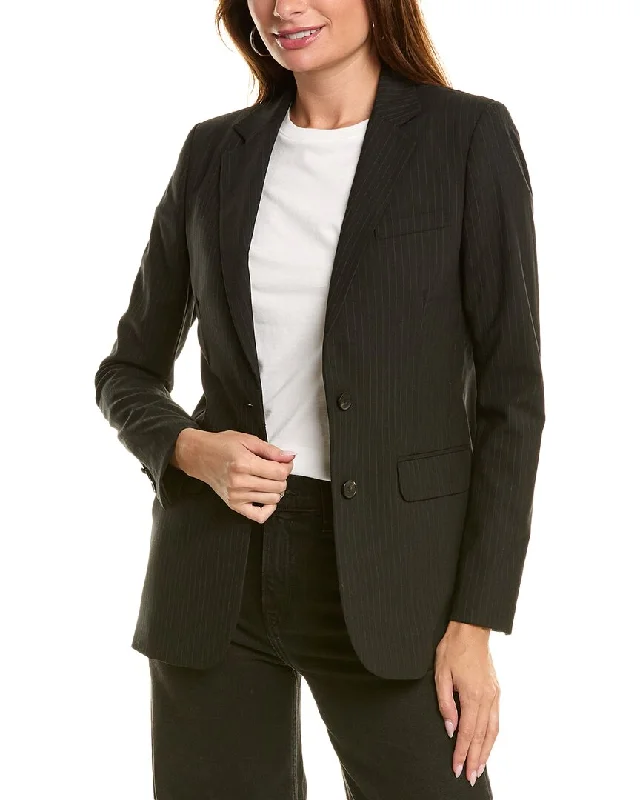 Plus Size Women's Cropped Velvet Blazers in Burgundy for a Night OutThe Kooples Wool-Blend Blazer Plus Size Women's Cropped Velvet Blazers in Burgundy for a Night OutThe Kooples Wool-Blend Blazer