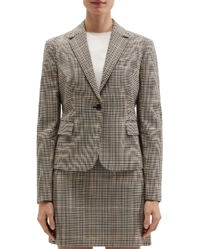 Women's Peplum Blazers in Emerald Green for a Stylish Work AttireTheory Shrunken Blazer O.Dale Wool-Blend Blazer Women's Peplum Blazers in Emerald Green for a Stylish Work AttireTheory Shrunken Blazer O.Dale Wool-Blend Blazer