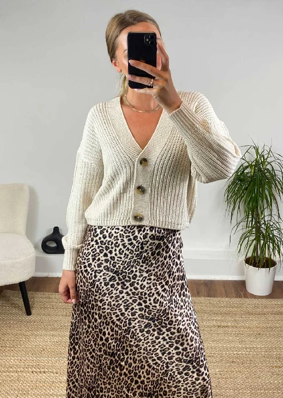 maternity women cardigan for expecting momsCarolina Button Cardigan in Stone
