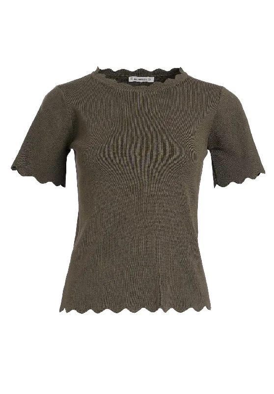 open front women cardigan for easy stylingPullover 3176 Army-Green