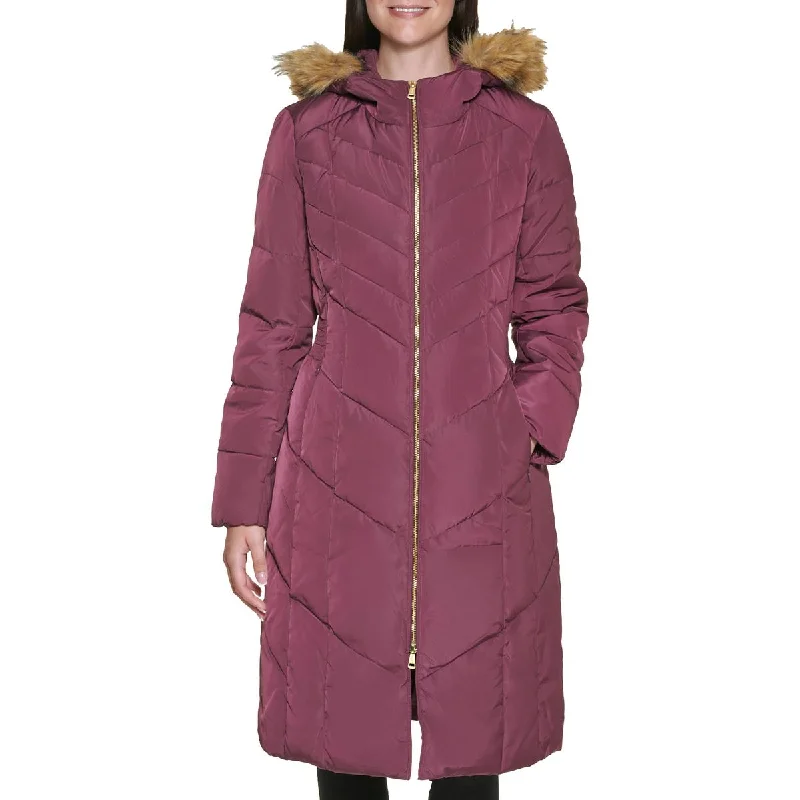 Women's pea coats with brass buttons for a nautical - inspired styleCole Haan Womens Insulated Hooded Down Coat Women's pea coats with brass buttons for a nautical - inspired styleCole Haan Womens Insulated Hooded Down Coat