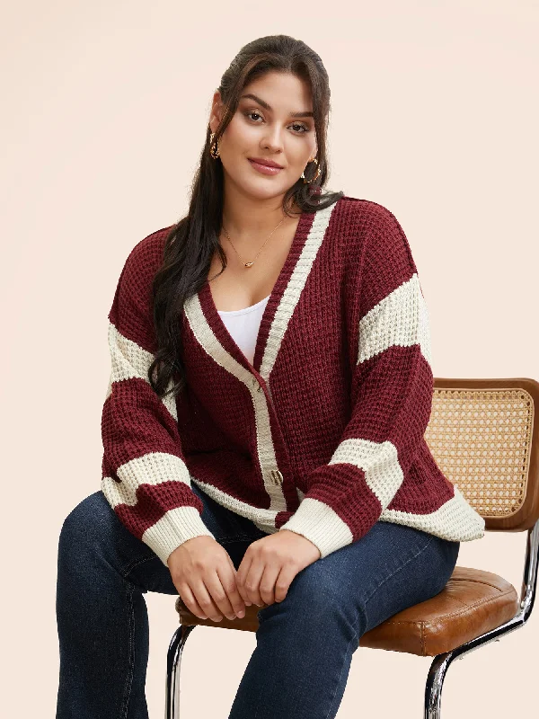 cashmere blend women cardigan for a luxurious feelColorblock Contrast Textured Patched Pocket Cardigan cashmere blend women cardigan for a luxurious feelColorblock Contrast Textured Patched Pocket Cardigan
