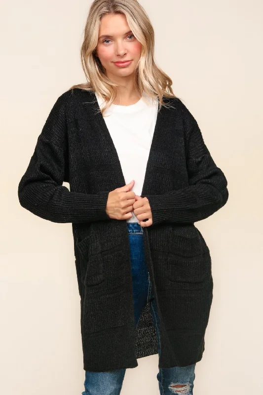 cashmere blend women cardigan for a luxurious feelHaptics Stripe Textured Open Front Cardigan with Pockets cashmere blend women cardigan for a luxurious feelHaptics Stripe Textured Open Front Cardigan with Pockets