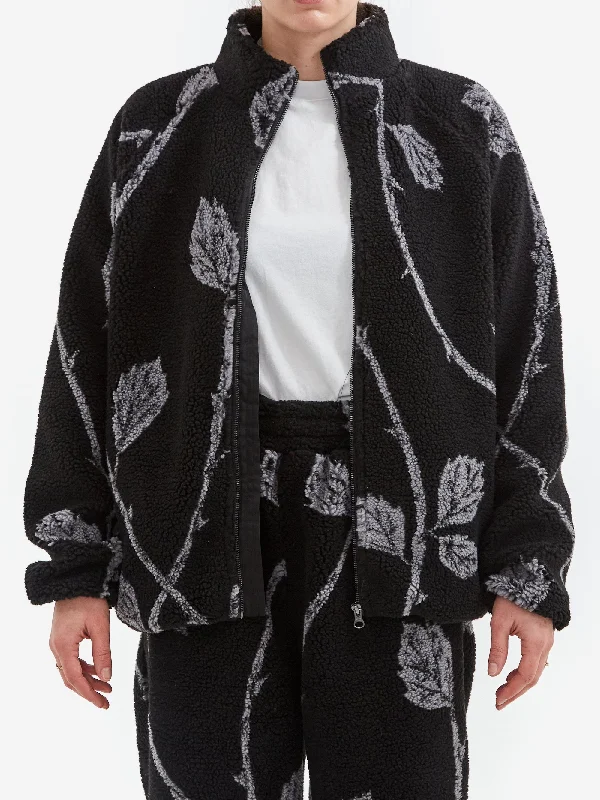Women's cropped leather coats with silver studs for an edgy lookHeresy Bramble Fleece - Print Women's cropped leather coats with silver studs for an edgy lookHeresy Bramble Fleece - Print