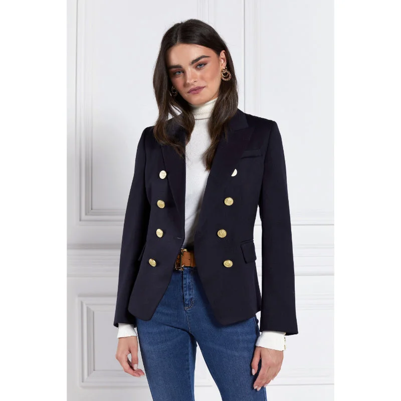 Plus Size Women's Sequin - Embellished Blazers in Silver for a Glamorous PartyHolland Cooper Knightsbridge Ladies Blazer - Navy Barathea Plus Size Women's Sequin - Embellished Blazers in Silver for a Glamorous PartyHolland Cooper Knightsbridge Ladies Blazer - Navy Barathea