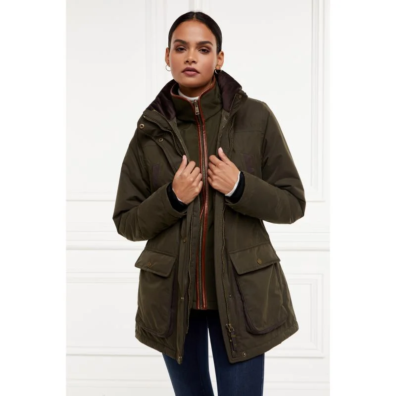 Petite women's wool blend coats with a tailored fit for a flattering silhouetteHolland Cooper Stamford 3 in 1 Ladies Waterproof Country Coat - Khaki Petite women's wool blend coats with a tailored fit for a flattering silhouetteHolland Cooper Stamford 3 in 1 Ladies Waterproof Country Coat - Khaki