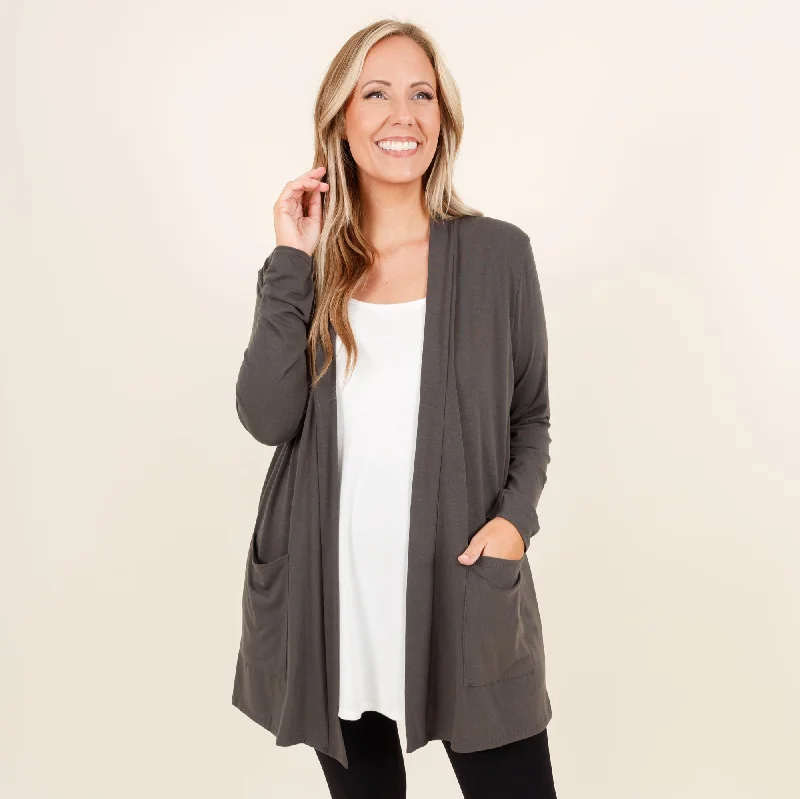 hand knitted women cardigan with artisanal charmKindness and Compassion Cardigan, Ash Gray hand knitted women cardigan with artisanal charmKindness and Compassion Cardigan, Ash Gray