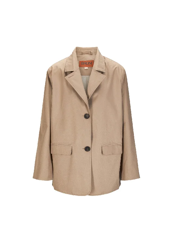 Women's Belted Blazers in Camel Color for a Sophisticated OutfitMusk Blazer - Taupe