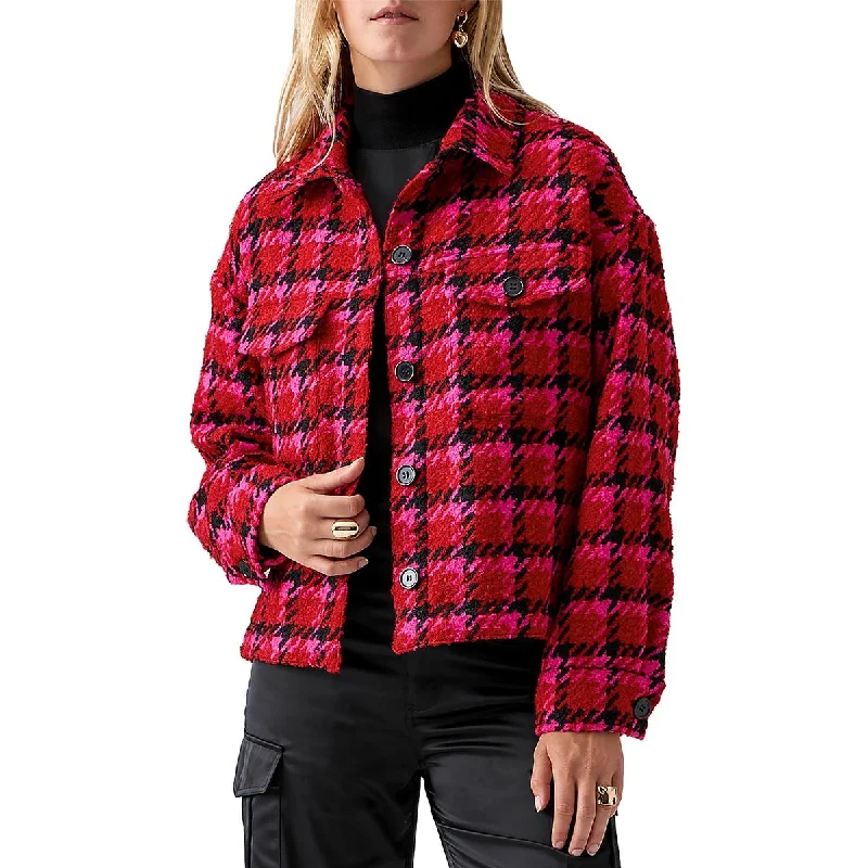 Mid - length women's down coats in a slim fit for a modern and sleek appearanceSanctuary Womens The Shacket Textured Short Shirt Jacket Mid - length women's down coats in a slim fit for a modern and sleek appearanceSanctuary Womens The Shacket Textured Short Shirt Jacket
