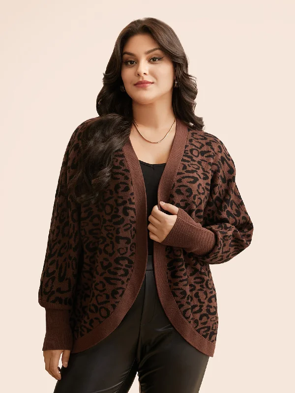 maternity women cardigan for expecting momsSupersoft Essentials Leopard Print Dolman Sleeve Cardigan maternity women cardigan for expecting momsSupersoft Essentials Leopard Print Dolman Sleeve Cardigan