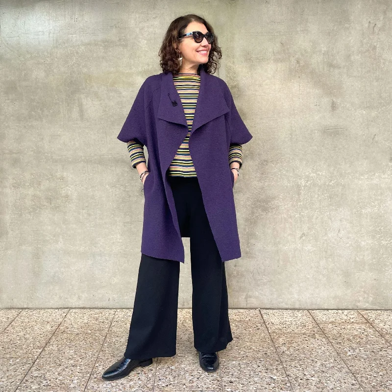 Women's knee - length wool blend coats with a fur collar for added warmthTessuti Fabrics Sydney Jacket Women's knee - length wool blend coats with a fur collar for added warmthTessuti Fabrics Sydney Jacket