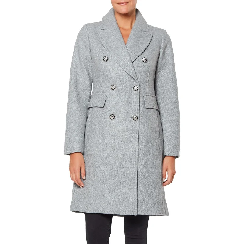 Petite women's wool blend coats with a tailored fit for a flattering silhouetteVince Camuto Womens Cold Weather War Pea Coat Petite women's wool blend coats with a tailored fit for a flattering silhouetteVince Camuto Womens Cold Weather War Pea Coat