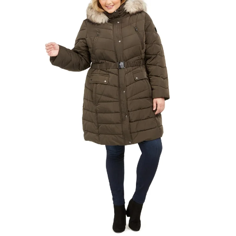 Women's long - sleeve wool coats in a houndstooth pattern for a classic charmVince Camuto Womens Plus Warm Midi Puffer Jacket Women's long - sleeve wool coats in a houndstooth pattern for a classic charmVince Camuto Womens Plus Warm Midi Puffer Jacket
