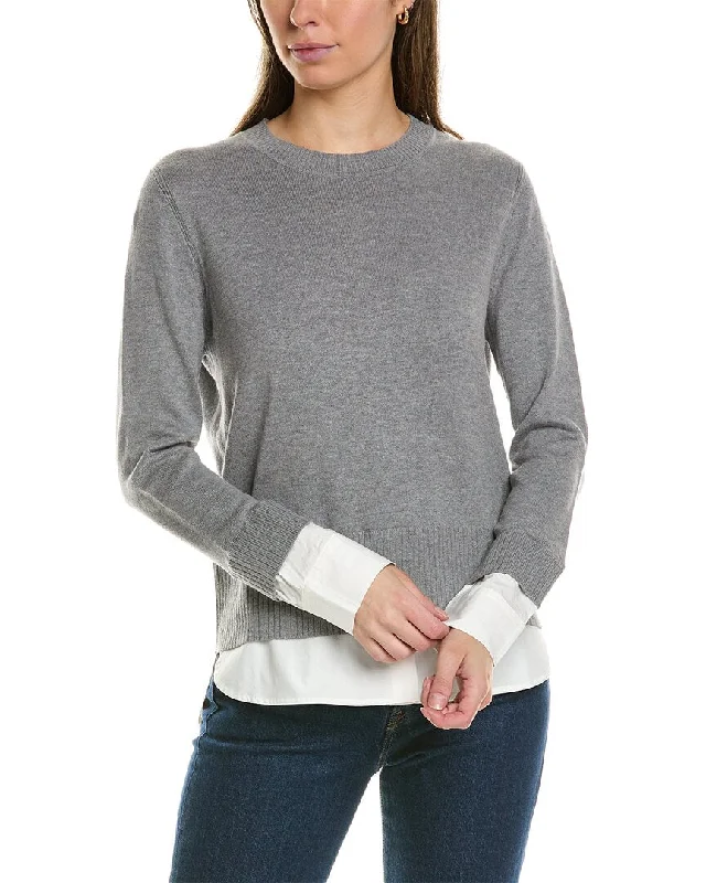 Midi - Length Women's Shetland Wool Sweater Dresses in Traditional PatternsAlashan Cashmere Duet Shirttail Cashmere-Blend Sweater Midi - Length Women's Shetland Wool Sweater Dresses in Traditional PatternsAlashan Cashmere Duet Shirttail Cashmere-Blend Sweater
