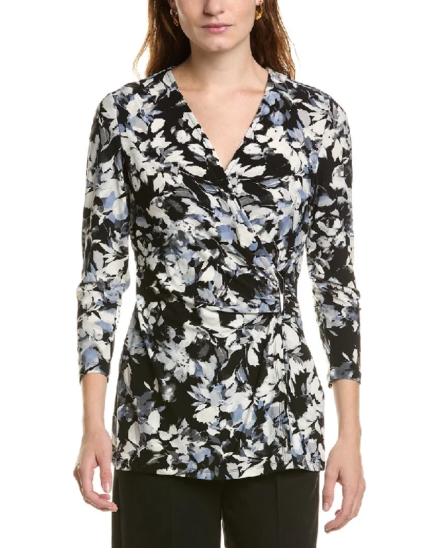 Sleeveless Women's Silk Blend Sweater Dresses for a Sophisticated LookAnne Klein Asymmetric Wrap Top Sleeveless Women's Silk Blend Sweater Dresses for a Sophisticated LookAnne Klein Asymmetric Wrap Top