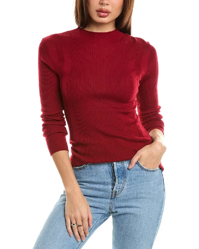 Plus Size Women's Open - Front Cardigan Style Sweater DressesElie Tahari Fitted Rib Wool Sweater Plus Size Women's Open - Front Cardigan Style Sweater DressesElie Tahari Fitted Rib Wool Sweater