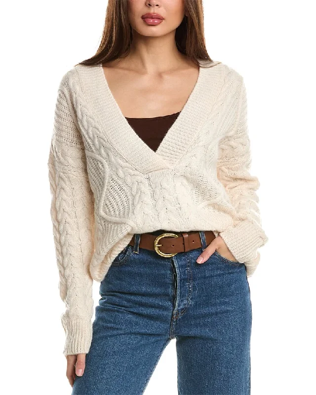 Belted Women's Cotton Blend Sweater Dresses for a Casual LookForte Cashmere Luxe Cable V-Neck Wool & Cashmere-Blend Sweater Belted Women's Cotton Blend Sweater Dresses for a Casual LookForte Cashmere Luxe Cable V-Neck Wool & Cashmere-Blend Sweater