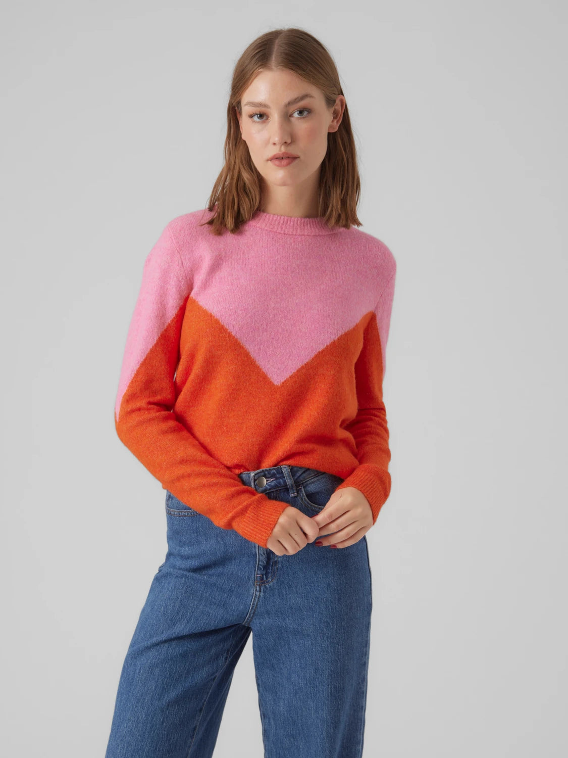 Tie - Front Women's Lambswool Sweaters in Pastel HuesPlaza Block Pullover