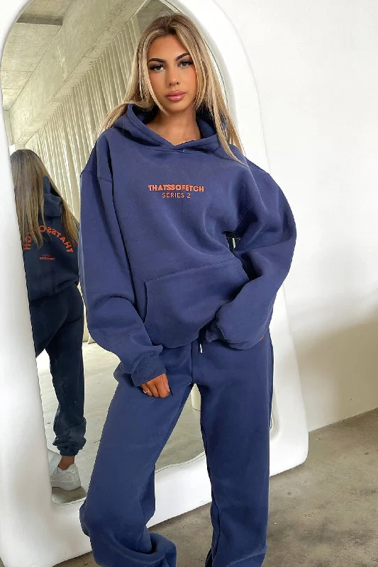 Sleeveless Women's Silk - Trimmed Sweaters for SummerSeries 2 Hoodie - Navy