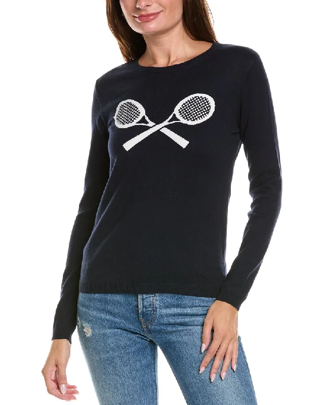 Plus Size Women's Fit - and - Flare Sweater Dresses with Ruffled HemTwo Bees Cashmere Tennis Cashmere-Blend Sweater Plus Size Women's Fit - and - Flare Sweater Dresses with Ruffled HemTwo Bees Cashmere Tennis Cashmere-Blend Sweater