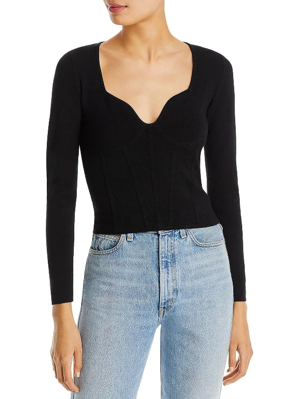 Plus Size Women's Turtleneck Sweater Dresses with Side SlitsWomens Scalloped Crop Pullover Sweater Plus Size Women's Turtleneck Sweater Dresses with Side SlitsWomens Scalloped Crop Pullover Sweater
