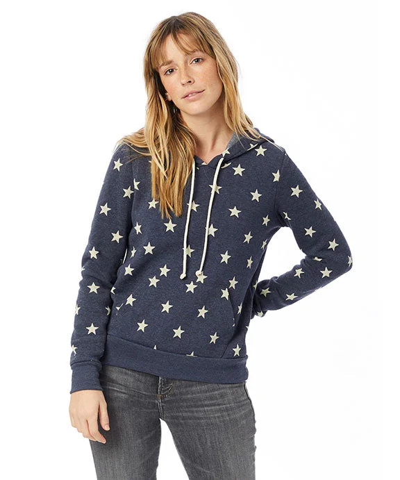 Women's tie - dye hoodie in bright colors for a retro and eye - catching style09596F2 - Alternative Ladies Athletics Eco-Fleece Hoodie | Stars Women's tie - dye hoodie in bright colors for a retro and eye - catching style09596F2 - Alternative Ladies Athletics Eco-Fleece Hoodie | Stars