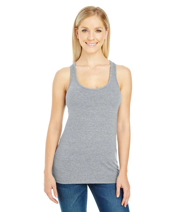 Women's long - sleeve cropped sweatshirt with ribbed cuffs for a snug fit220RT - Threadfast Apparel Ladies Spandex Performance Racer Tank Top | Active Heather Grey Women's long - sleeve cropped sweatshirt with ribbed cuffs for a snug fit220RT - Threadfast Apparel Ladies Spandex Performance Racer Tank Top | Active Heather Grey