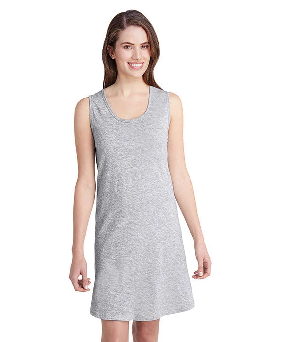 Women's zip - up sweatshirt in pastel blue for a soft and stylish outfit3523 - LAT Ladies Racerback Tank Dress | Heather Women's zip - up sweatshirt in pastel blue for a soft and stylish outfit3523 - LAT Ladies Racerback Tank Dress | Heather