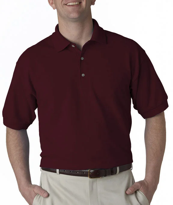 Women's crew - neck sweatshirt in a heather gray shade for a classic and versatile option3800 - Gildan Ultra Cotton® Adult Piqué Polo Shirt | Maroon Women's crew - neck sweatshirt in a heather gray shade for a classic and versatile option3800 - Gildan Ultra Cotton® Adult Piqué Polo Shirt | Maroon