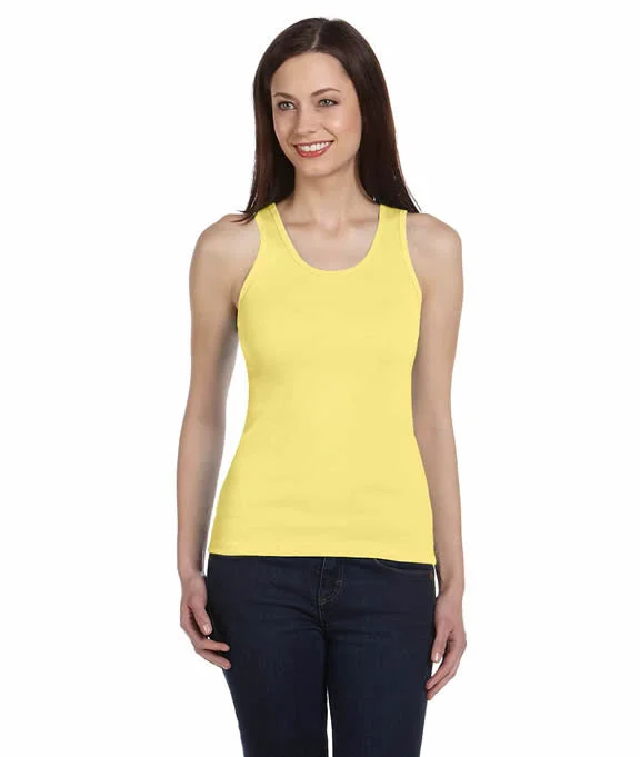 Women's zip - front sweatshirt with contrast stitching for a sporty aesthetic4000 Bella + Canvas Ladies' 2x1 Rib Tank Top | Yellow Women's zip - front sweatshirt with contrast stitching for a sporty aesthetic4000 Bella + Canvas Ladies' 2x1 Rib Tank Top | Yellow