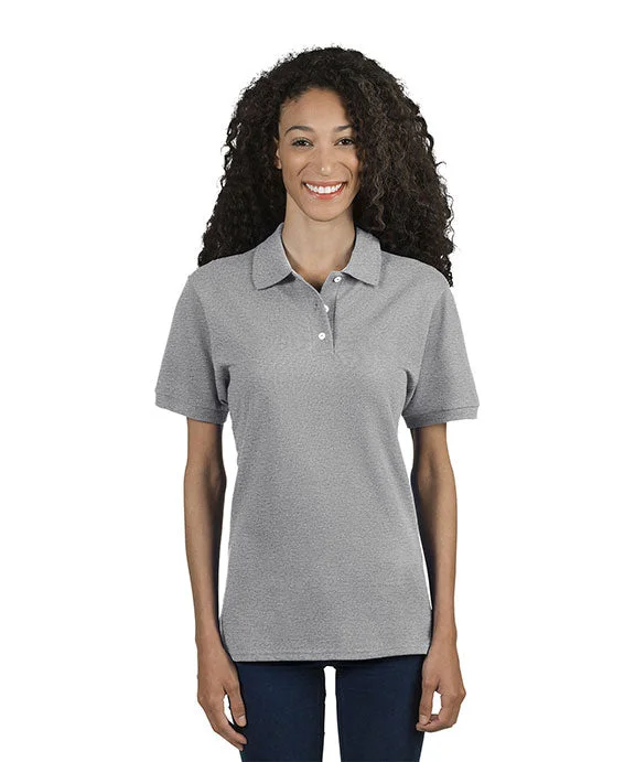 Women's cropped sweatshirt with a lace - trimmed hem for a romantic look443WR - Jerzees Ladies Premium 100% Ringspun Cotton Piqué Polo Shirt | Athletic Heather Women's cropped sweatshirt with a lace - trimmed hem for a romantic look443WR - Jerzees Ladies Premium 100% Ringspun Cotton Piqué Polo Shirt | Athletic Heather