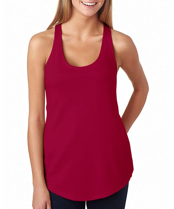Women's pullover hoodie with a side slit for a modern and relaxed fit6933 Next Level Ladies' The Terry Racerback Tank Top | Scarlet Women's pullover hoodie with a side slit for a modern and relaxed fit6933 Next Level Ladies' The Terry Racerback Tank Top | Scarlet
