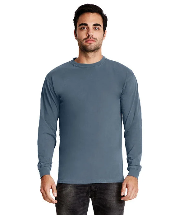 Women's quarter - zip sweatshirt made of organic cotton for eco - conscious fashion7401 - Next Level Adult Inspired Dye Long Sleeve Crew Neck Tee | Blue Jean Women's quarter - zip sweatshirt made of organic cotton for eco - conscious fashion7401 - Next Level Adult Inspired Dye Long Sleeve Crew Neck Tee | Blue Jean