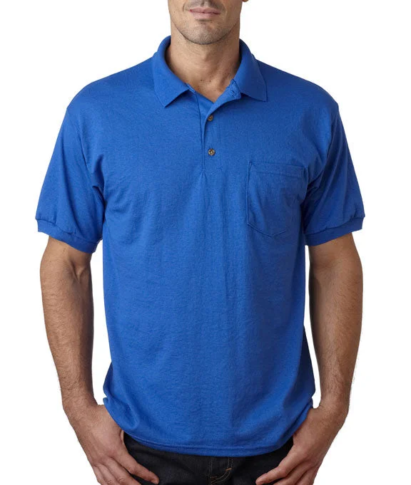 Women's mock - neck sweatshirt made of moisture - wicking material for fitness use8900 - Gildan DryBlend® Adult Jersey Polo Shirt with Pocket | Royal Women's mock - neck sweatshirt made of moisture - wicking material for fitness use8900 - Gildan DryBlend® Adult Jersey Polo Shirt with Pocket | Royal