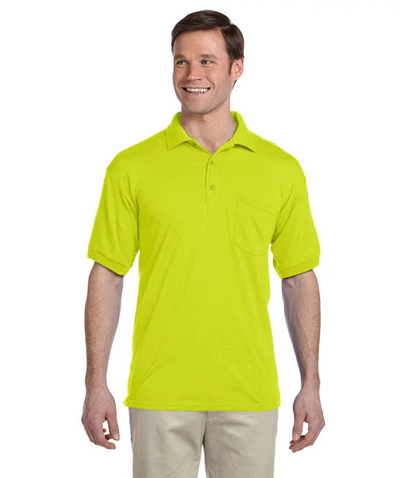 Women's color - block hoodie combining bold hues for a fashion - forward statement8900 - Gildan DryBlend® Adult Jersey Polo Shirt with Pocket | Safety Green Women's color - block hoodie combining bold hues for a fashion - forward statement8900 - Gildan DryBlend® Adult Jersey Polo Shirt with Pocket | Safety Green