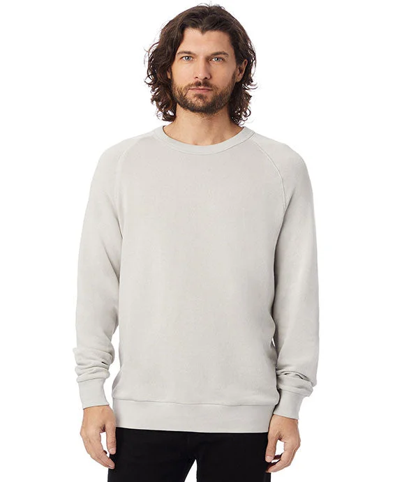 9575ZT - Alternative Unisex Washed Terry Champ Sweatshirt | Light Grey