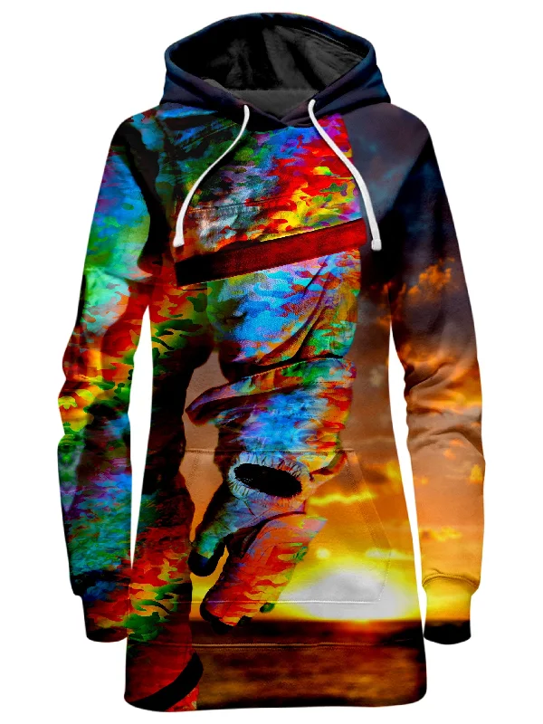 Women's graphic - printed sweatshirt featuring floral patterns for a feminine touchAstronaut Arm Hoodie Dress Women's graphic - printed sweatshirt featuring floral patterns for a feminine touchAstronaut Arm Hoodie Dress