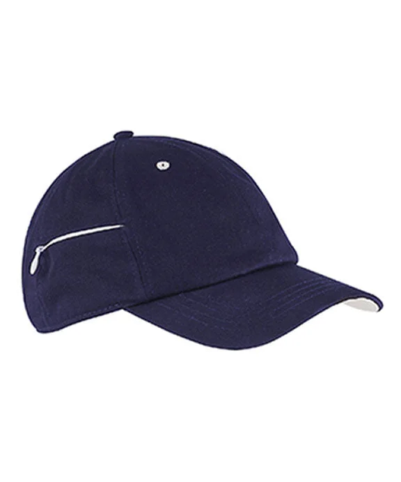 Women's pullover hoodie with a side slit for a modern and relaxed fitBA530 - Big Accessories Chino Stash Pocket Cap | Navy/Stone Women's pullover hoodie with a side slit for a modern and relaxed fitBA530 - Big Accessories Chino Stash Pocket Cap | Navy/Stone