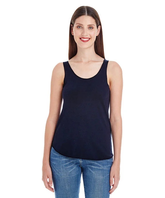 Women's zip - front sweatshirt with contrast stitching for a sporty aestheticBB308W - American Apparel Ladies Poly-Cotton Racerback Tank Top | Navy Women's zip - front sweatshirt with contrast stitching for a sporty aestheticBB308W - American Apparel Ladies Poly-Cotton Racerback Tank Top | Navy