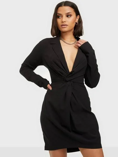 Blazer Twist Dress Black