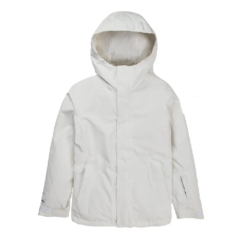 Women's cropped down jackets in bold colors for a sporty and fashionable winter outfitBurton 2024 Gore Powline Insulated Womens Jacket - Stout White