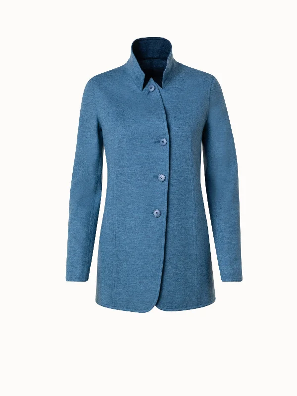 Women's long - line cardigan jackets in a soft knit for a cozy and elegant lookCashmere Jersey Long Jacket Women's long - line cardigan jackets in a soft knit for a cozy and elegant lookCashmere Jersey Long Jacket
