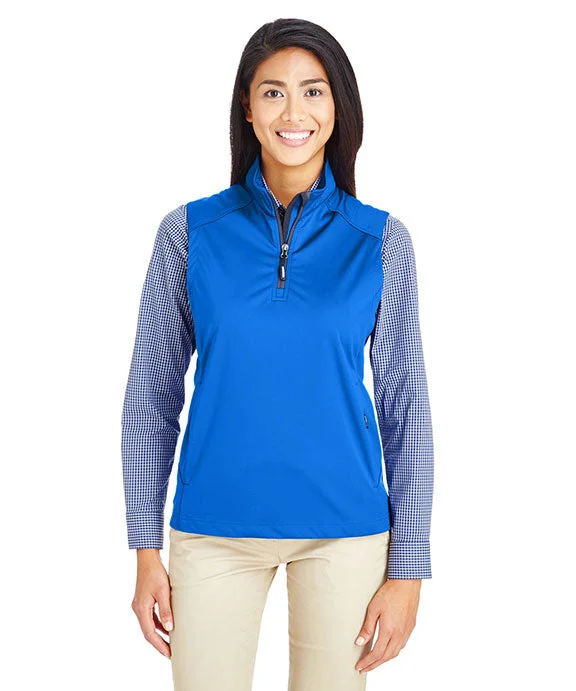 Women's long - sleeve cropped sweatshirt with ribbed cuffs for a snug fitCE709W - Core 365 Ladies Techno Lite Three-Layer Knit Tech-Shell Quarter-Zip Vest | True Royal Women's long - sleeve cropped sweatshirt with ribbed cuffs for a snug fitCE709W - Core 365 Ladies Techno Lite Three-Layer Knit Tech-Shell Quarter-Zip Vest | True Royal