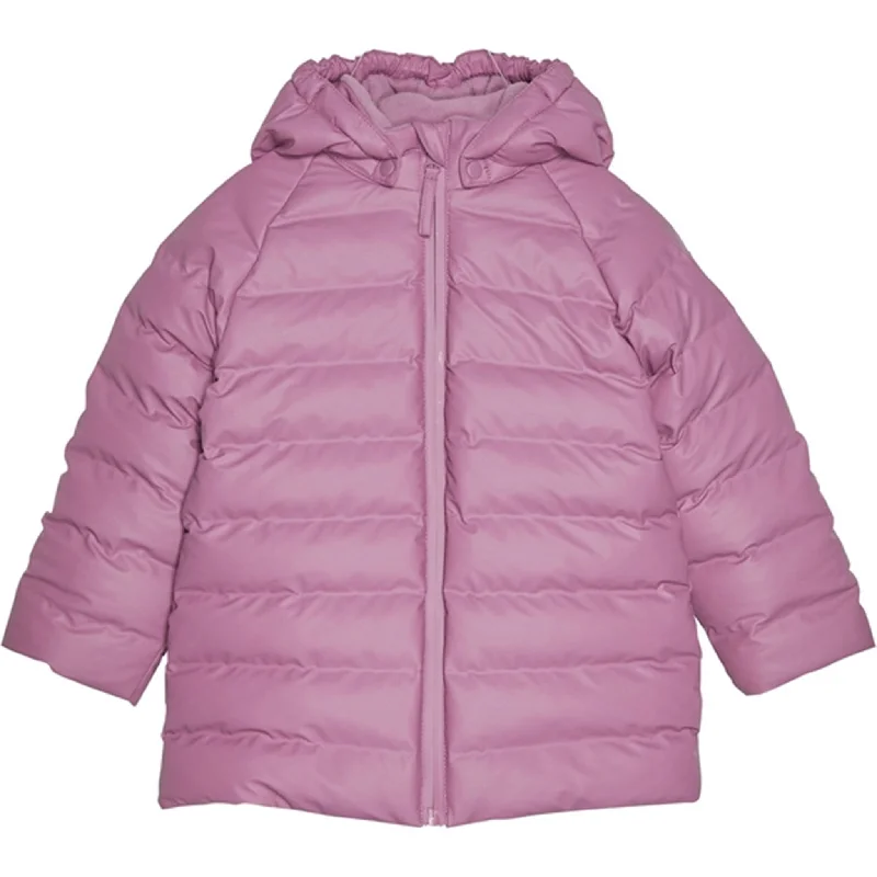 Floral print winter coats for women​CeLaVi PU Winter Jacket Mellow Mauve