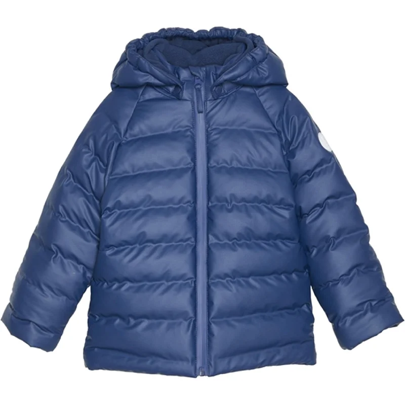 Women's shearling - lined winter coats​CeLaVi PU Winter Jacket Pageant Blue