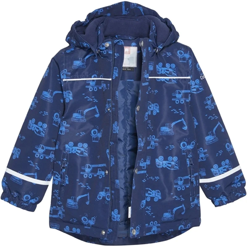 Velvet - textured winter coats for women​CeLaVi Winter Jacket Pageant Blue