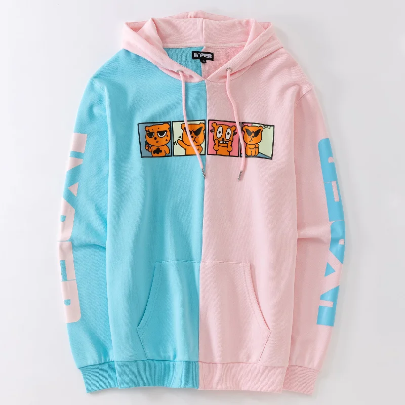 Women's crew - neck sweatshirt in a heather gray shade for a classic and versatile optionBACK IN STOCK Color Block Hoodie Women's crew - neck sweatshirt in a heather gray shade for a classic and versatile optionBACK IN STOCK Color Block Hoodie