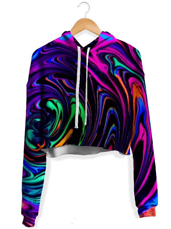 Cosmic Dream Fleece Crop Hoodie