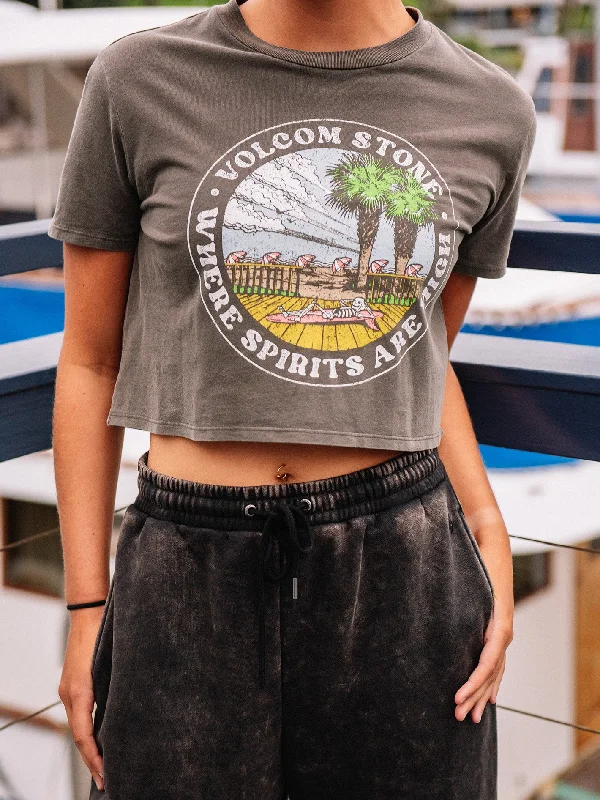 Women's faux fur - trimmed denim jackets for a trendy and cozy styleEnernet Short Sleeve Tee - Espresso Women's faux fur - trimmed denim jackets for a trendy and cozy styleEnernet Short Sleeve Tee - Espresso