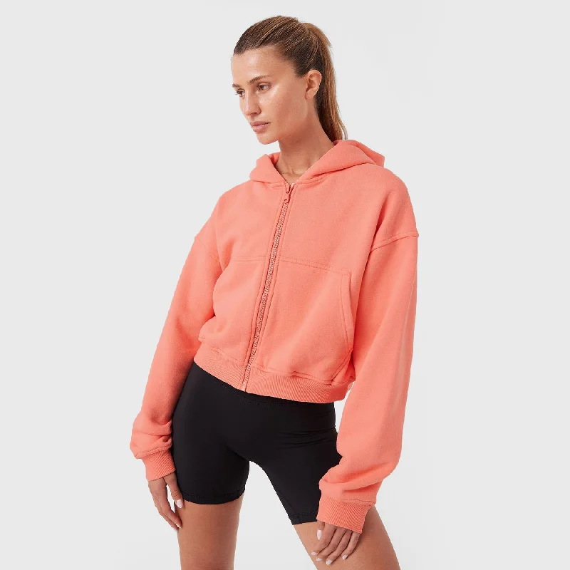 Women's long - length wool blend jackets for a warm and stylish winter lookREC GEN - Float Fleece Zip Hood Sherb Women's long - length wool blend jackets for a warm and stylish winter lookREC GEN - Float Fleece Zip Hood Sherb